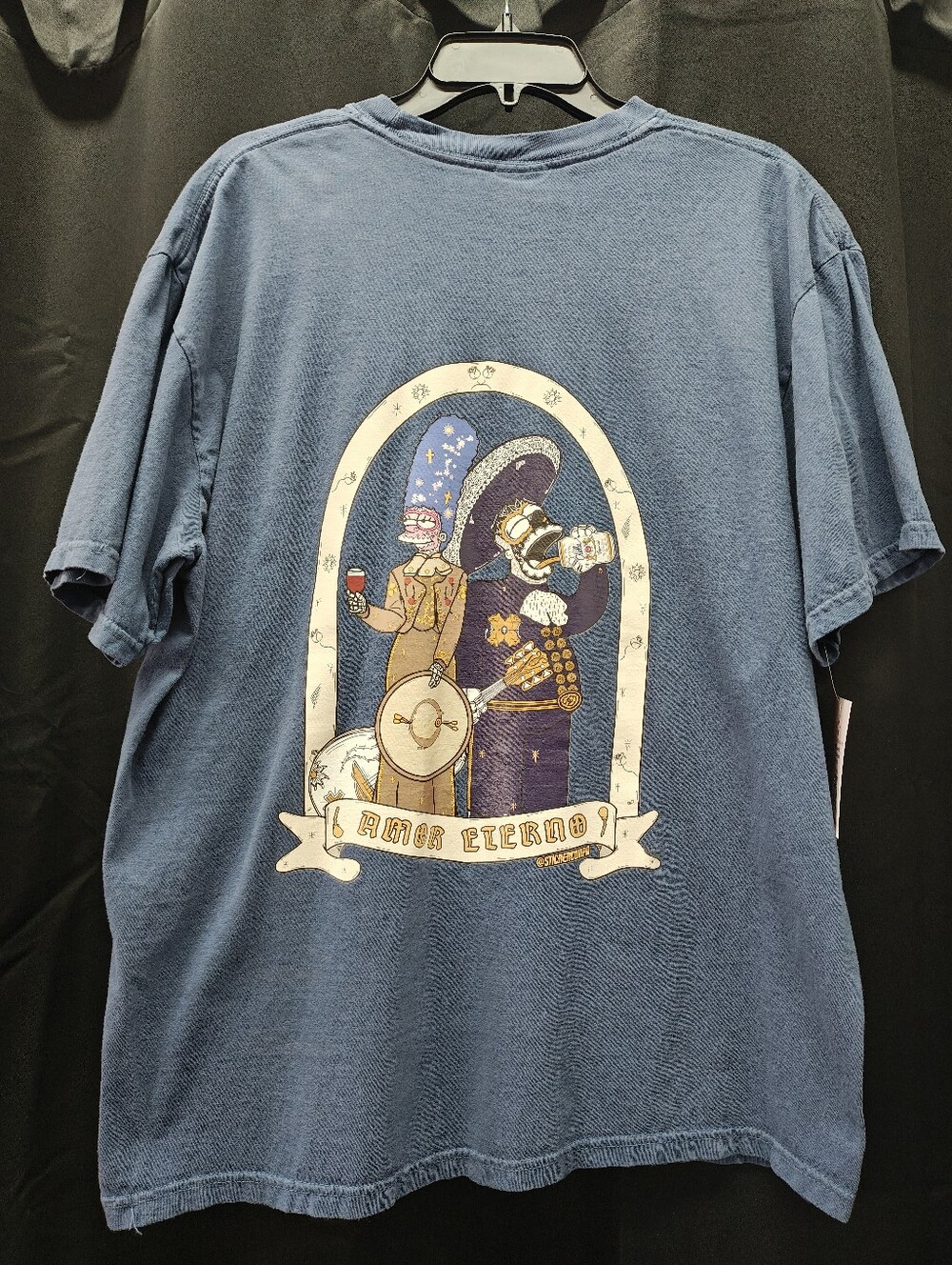 The Simpsons Blue Amor Eterno TShirt Sz XL